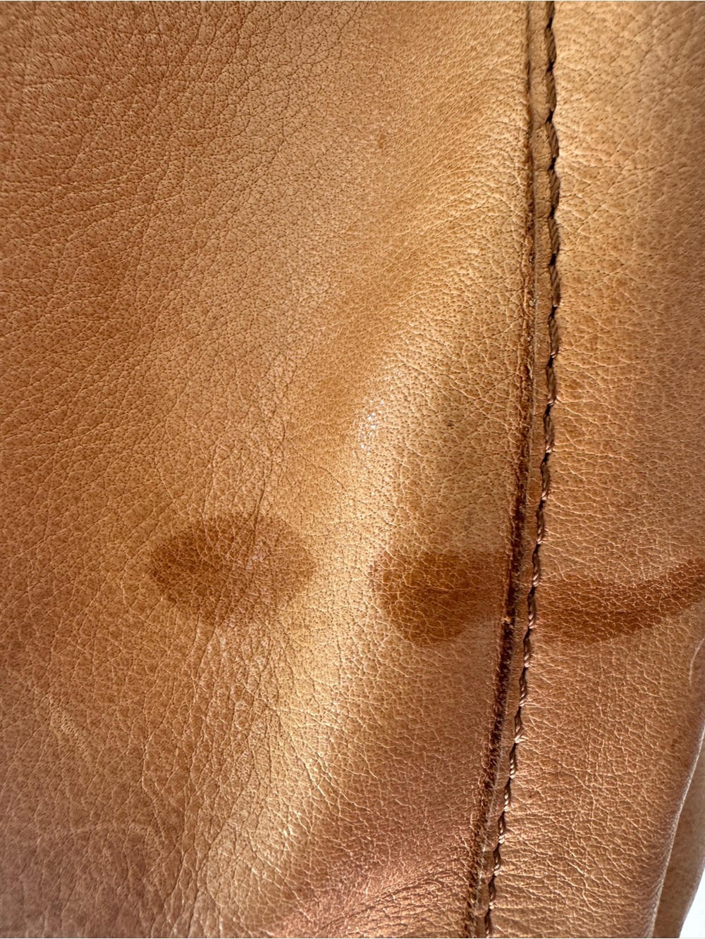 American Leather Co Classic Tan Leather Shoulder Hobo Bag - Unbranded - Picture 6 of 8